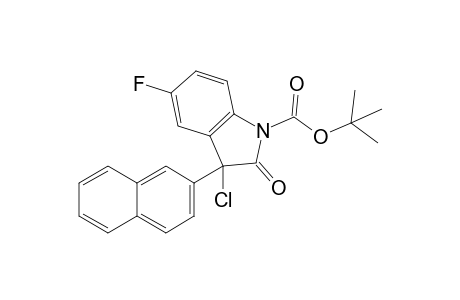 N-BOC-5-fluoro-3-(2-naphthyl)-3-chlorooxindole