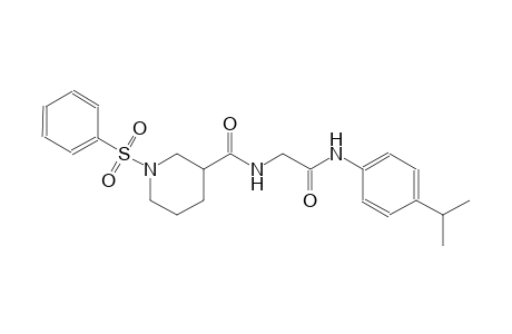 3-piperidinecarboxamide, N-[2-[[4-(1-methylethyl)phenyl]amino]-2-oxoethyl]-1-(phenylsulfonyl)-