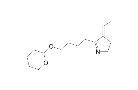 (E)-4-ethylidene-5-(4-(tetrahydro-2H-pyran-2-yloxy)butyl)-3,4-dihydro-2H-pyrrole