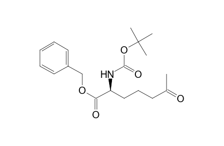 (2S)-2-(tert-butoxycarbonylamino)-6-keto-enanthic acid benzyl ester