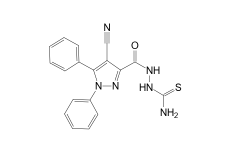 1-(4-Cyano-1,5-diphenyl-1H-pyrazole-3-carbonyl)thiosemicarbazide