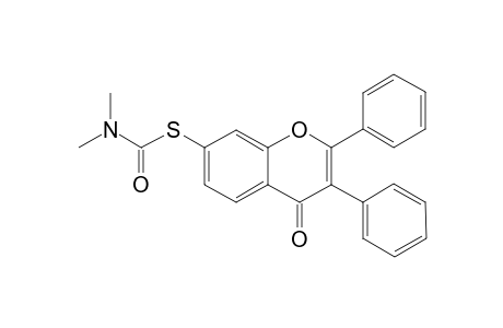 2,3-Diphenyl-5-hydroxy-4H-benzopyran-4-one - 7-S-thiocarbamate