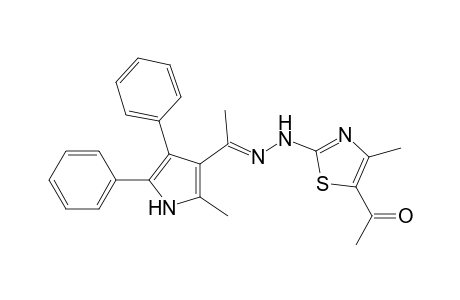 anti-2-[2-{1-(2-Methyl-4,5-diphenyl-1H-pyrrol-3-yl)ethylidene}hydrazino]-4-methyl-5-acetylthiazole