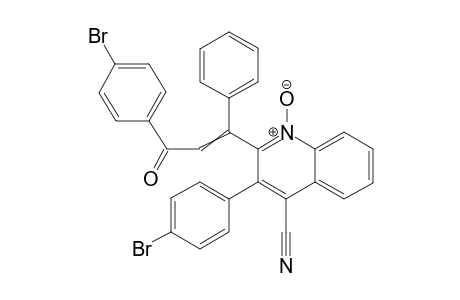 3-(4-bromophenyl)-2-(3-(4-bromophenyl)-3-oxo-1-phenylprop-1-enyl)-4-cyanoquinoline 1-oxide