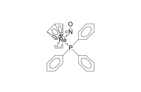 /.eta.-5/-Cyclopentadienyl-/.eta.-2/-ethylene-nitroso-triphenylphosphino rhenium cation