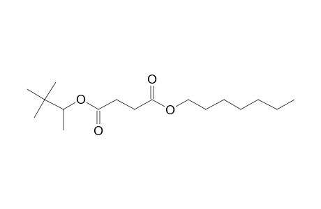 Succinic acid, 3,3-dimethylbut-2-yl heptyl ester