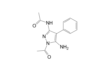 Acetamide, N-(1-acetyl-5-amino-4-phenyl-1H-pyrazol-3-yl)-
