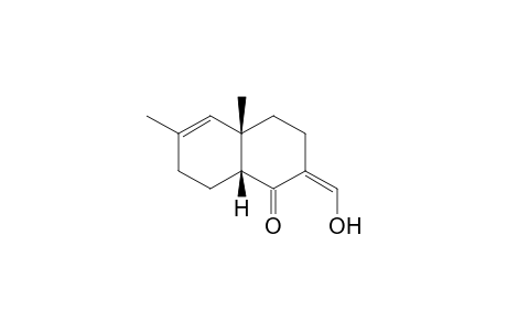 (+-)-cis-(2Z)-2,3,4,4a,8,8a-Hexahydro-2-(Hydroxymethylene)-4a,6-dimethylnaphthalen-1(7H)-one