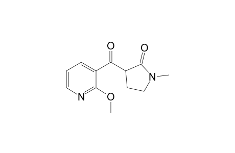 3-[(2-Methoxy-3-pyridinyl)carbonyl]-1-methyl-2-pyrrolidinone