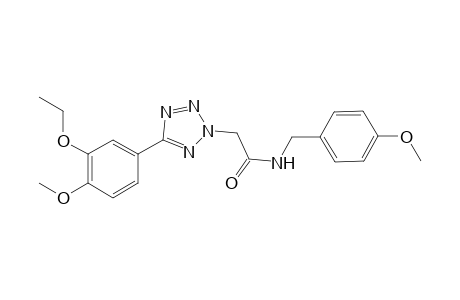 2-[5-(3-ethoxy-4-methoxyphenyl)-2H-1,2,3,4-tetrazol-2-yl]-N-[(4-methoxyphenyl)methyl]acetamide