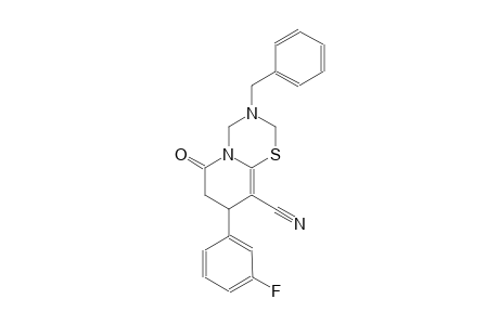 2H,6H-pyrido[2,1-b][1,3,5]thiadiazine-9-carbonitrile, 8-(3-fluorophenyl)-3,4,7,8-tetrahydro-6-oxo-3-(phenylmethyl)-