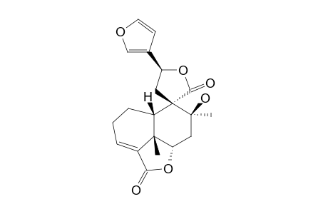 8-HYDROXY-15,16-EPOXY-CIS-CLERODA-3,13(16),14-TRIENE-18,6:20,12-DIOLIDE