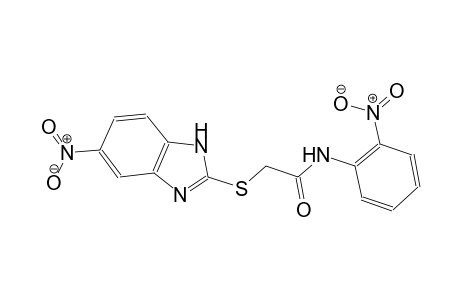2-[(5-nitro-1H-benzimidazol-2-yl)sulfanyl]-N-(2-nitrophenyl)acetamide