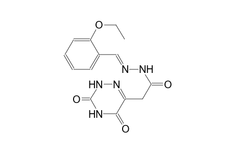 1,2,4-triazine-6-acetic acid, 2,3,4,5-tetrahydro-3,5-dioxo-, 2-[(E)-(2-ethoxyphenyl)methylidene]hydrazide