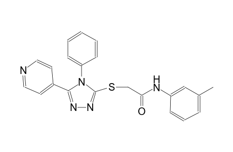 N-(3-methylphenyl)-2-{[4-phenyl-5-(4-pyridinyl)-4H-1,2,4-triazol-3-yl]sulfanyl}acetamide