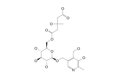 5'-O-[6-O-(3-HYDROXY-3-METHYL-4-CARBOXY-BUTANOYL)-BETA-D-GLUCOPYRANOSYL)]-PYRIDOXINE