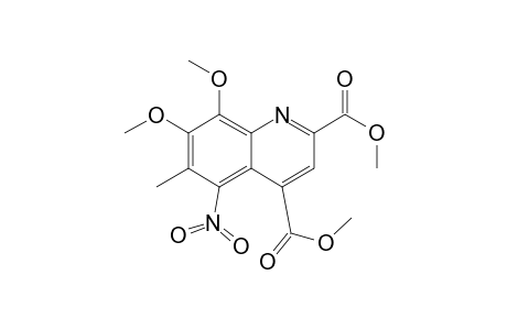 2,4-Quinolinedicarboxylic acid, 7,8-dimethoxy-6-methyl-5-nitro-, dimethyl ester