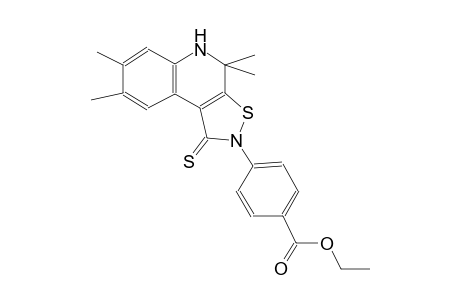 ethyl 4-(4,4,7,8-tetramethyl-1-thioxo-4,5-dihydroisothiazolo[5,4-c]quinolin-2(1H)-yl)benzoate