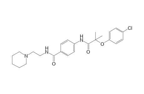 2-(p-chlorophenoxy)-2-methyl-4'-[(2-piperidinoethyl)carbamoyl]propionanilide