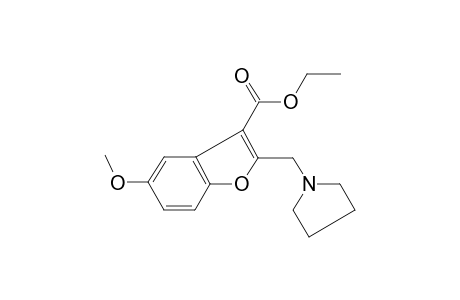 5-Methoxy-2-pyrrolidin-1-ylmethyl-benzofuran-3-carboxylic acid ethyl ester