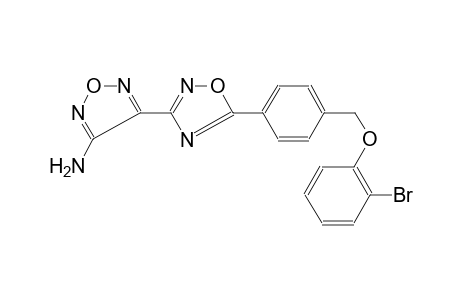 4-(5-{4-[(2-bromophenoxy)methyl]phenyl}-1,2,4-oxadiazol-3-yl)-1,2,5-oxadiazol-3-amine