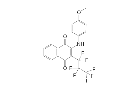 2-(4-Anisidino)-3-(perfluoropropyl)-1,4-naphthoquinone