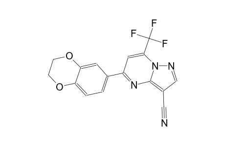 5-(2,3-dihydro-1,4-benzodioxin-6-yl)-7-(trifluoromethyl)pyrazolo[1,5-a]pyrimidine-3-carbonitrile
