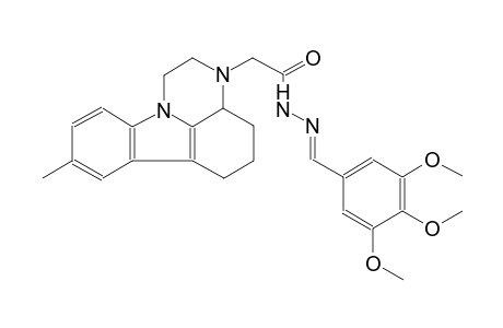 2-(8-methyl-1,2,3a,4,5,6-hexahydro-3H-pyrazino[3,2,1-jk]carbazol-3-yl)-N'-[(E)-(3,4,5-trimethoxyphenyl)methylidene]acetohydrazide