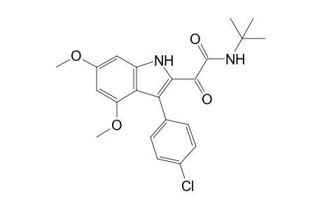 N-t-Butyl-2-(3'-(4"-chlorophenyl)-4',6'-dimethoxyindol-2'-yl)glyoxylamide