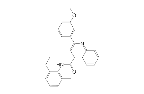 N-(2-ethyl-6-methylphenyl)-2-(3-methoxyphenyl)-4-quinolinecarboxamide
