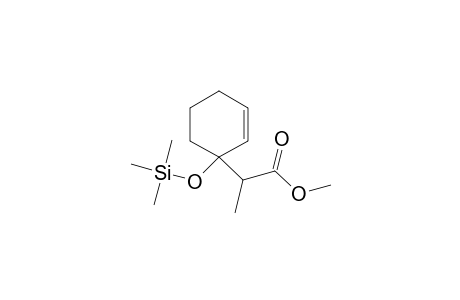3(1-Trimethylsilanyloxy-cyclohex-2-enyl)-propionic acid methyl ester