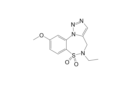 5-Ethyl-9-methoxy-4,5-dihydrobenzo[f][1,2,3]triazolo[5,1-d][1,2,5]thiadiazepine-1,1-dioxide