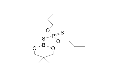 2-DIPROPOXYTHIOPHOSPHORYLTHIO-5,5-DIMETHYL-1,3,2-DIOXABORINANE