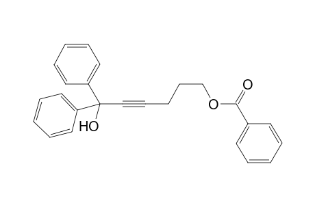 6-Benzoyloxy-1,1-diphenylhex-2-yn-1-ol