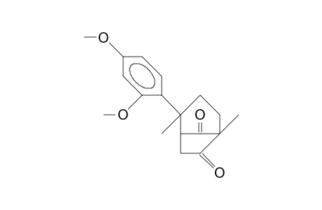 endo-2-(2,4-Dimethoxy-phenyl)-2,5-dimethyl-bicyclo(3.2.1)octane-6,8-dione