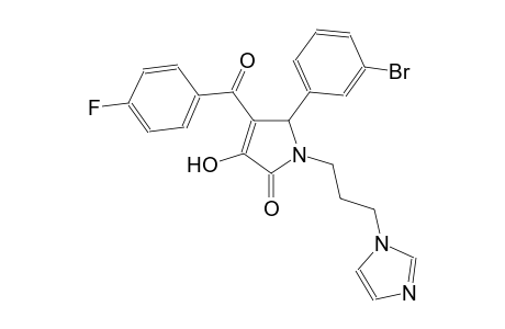 5-(3-bromophenyl)-4-(4-fluorobenzoyl)-3-hydroxy-1-[3-(1H-imidazol-1-yl)propyl]-1,5-dihydro-2H-pyrrol-2-one