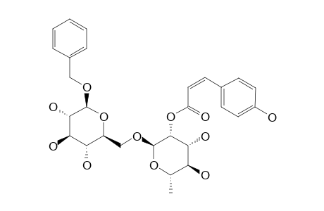 BENZYL-2-O-CIS-PARA-COUMAROYL-ALPHA-L-RHAMNOPYRANOSYL-(1-6)-BETA-D-GLUCOPYRANOSIDE