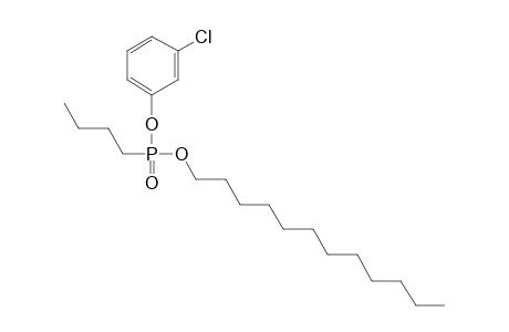 Butylphosphonic acid, 3-chlorophenyl dodecyl ester