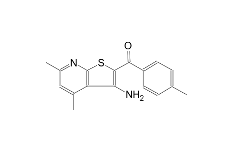 (3-amino-4,6-dimethylthieno[2,3-b]pyridin-2-yl)(4-methylphenyl)methanone