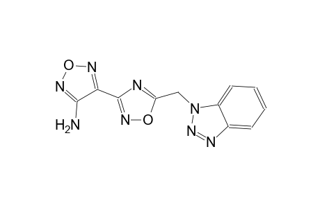 1,2,5-oxadiazol-3-amine, 4-[5-(1H-1,2,3-benzotriazol-1-ylmethyl)-1,2,4-oxadiazol-3-yl]-