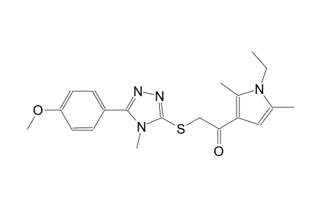 ethanone, 1-(1-ethyl-2,5-dimethyl-1H-pyrrol-3-yl)-2-[[5-(4-methoxyphenyl)-4-methyl-4H-1,2,4-triazol-3-yl]thio]-