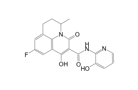 9-fluoro-7-hydroxy-N-(3-hydroxy-2-pyridinyl)-3-methyl-5-oxo-2,3-dihydro-1H,5H-pyrido[3,2,1-ij]quinoline-6-carboxamide