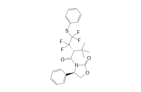 (4R)-3-(2-(tert-Butyl)-3,3,4,4-tetrafluoro-4-(phenylthio)butanoyl)-4-phenyloxazolidin-2-one