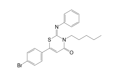 3-Pentyl-2-phenylimino-2,3-dihydro-4-oxo-6-(4'-bromophenyl)-4H-1,3-thiazine