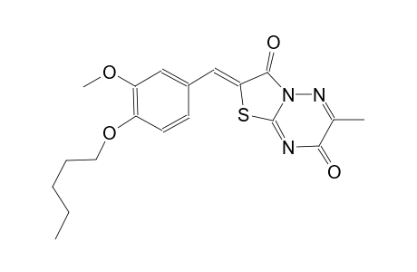 7H-thiazolo[3,2-b][1,2,4]triazine-3,7(2H)-dione, 2-[[3-methoxy-4-(pentyloxy)phenyl]methylene]-6-methyl-, (2Z)-