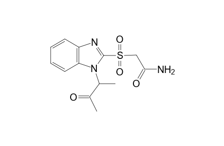 Acetamide, 2-[[1-(1-methyl-2-oxopropyl)-1H-1,3-benzimidazol-2-yl]sulfonyl]-