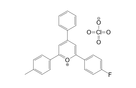 2-(p-fluorophenyl)-4-phenyl-6-p-tolylpyrylium perchlorate