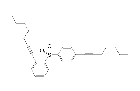 2-Hept-1-ynyl-1-[4-(hept-1-ynyl)benzenesulfonyl]benzene
