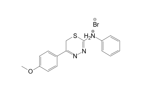 5-(4-Methoxyphenyl)-N-phenyl-6H-1,3,4-thiadiazin-2-aminium bromide