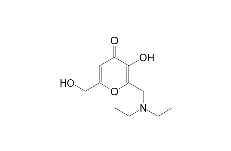 2-[(Diethylamino)methyl]-3-hydroxy-6-(hydroxymethyl)-4H-pyran-4-one